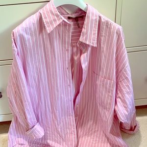 Maje cherry striped shirt